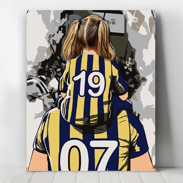 Baba Kız Aşkı Sayılarla Boyama Seti