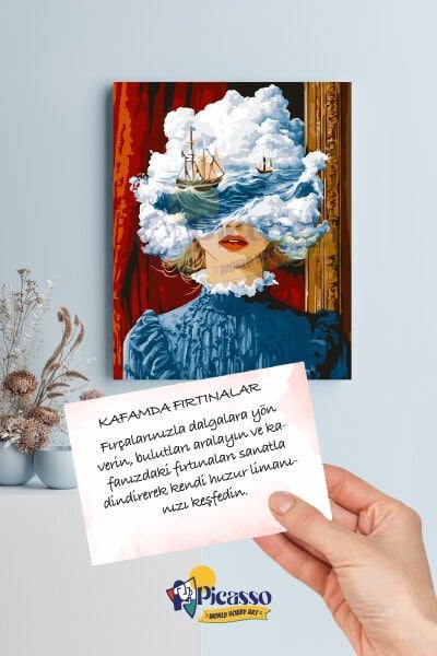 Kafamda Fırtınalar Sayılarla Boyama Seti