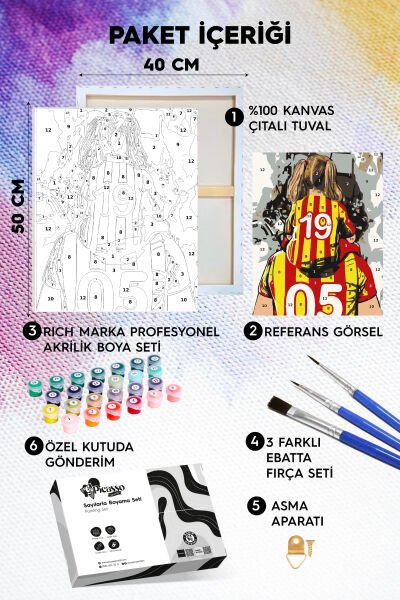 Babasının Kızı Sayılarla Boyama Seti