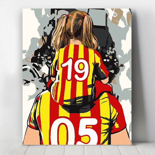 Babasının Kızı Sayılarla Boyama Seti