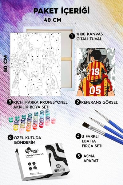 Aslan Babam Sayılarla Boyama Seti