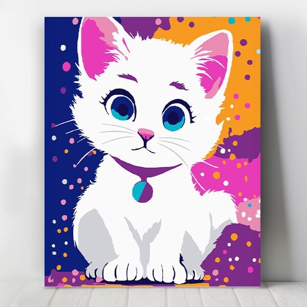 Bebek Kedi Sayılarla Boyama Seti