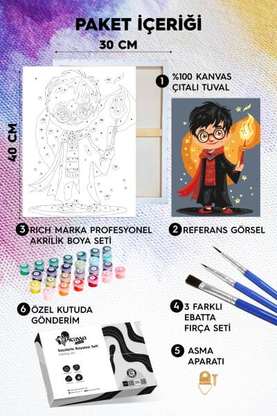 Minik Harry Sayılarla Boyama Seti