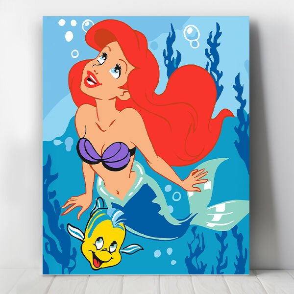 Ariel Deniz Kızı Sayılarla Boyama Seti