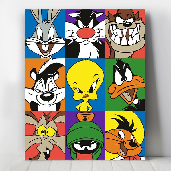 Sevimli Kahramanlar Sayılarla Boyama Seti