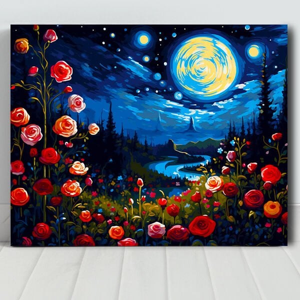 Gecenin Gülü Sayılarla Boyama Seti