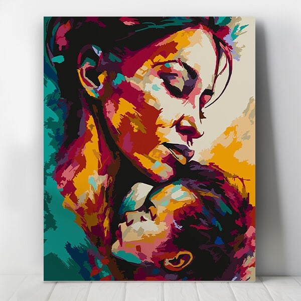 Anne Çocuk Sayılarla Boyama Seti